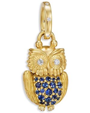 Temple St. Clair Fj Sapphire & Diamond Gemmy Owl Locket - Metallic
