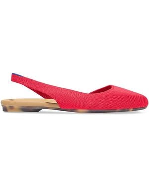 Rothy's The Almond Slingback Flats - Red