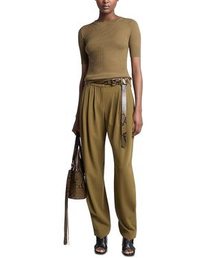 Michael Kors Pleated Barrel Pants - Green