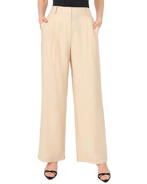 Vince Camuto High Rise Wide Leg Pants - Natural