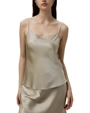 LILYSILK Double-Faced Silk Charmeuse Camisole - Brown