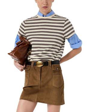 Gerard Darel Maysane Striped Top - Brown