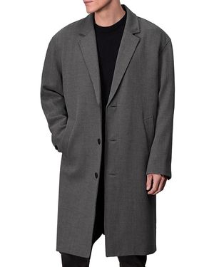 Rag & Bone Lance Wool & Linen Topcoat - Gray