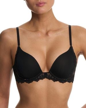 Natori Peony Demi T Shirt Bra - Black
