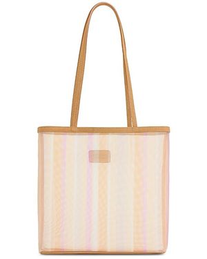 Mansur Gavriel Filo Striped Mesh Tote Bag - Natural