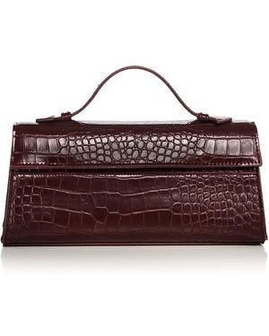 Aqua East West Top Handle Bag - Purple