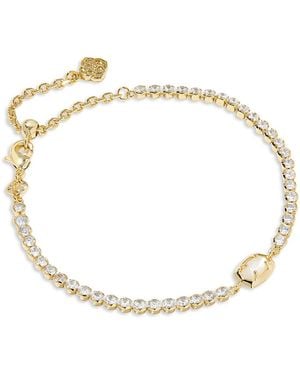 Kendra Scott Emilie Cubic Zirconia & Mother Of Pearl Tennis Bracelet - Metallic