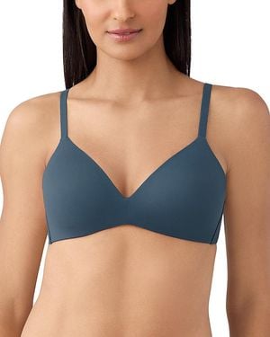 Wacoal How Perfect Contour Wireless Bra - Blue