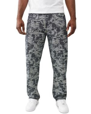 TRUE RELIGION Jacquard Bobby Super Baggy Jeans - Grey