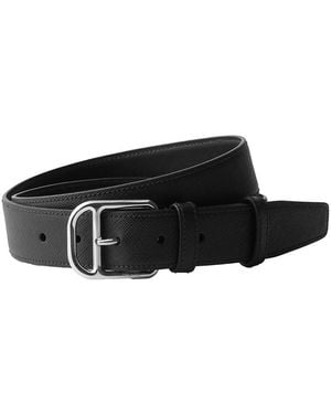 Prada Saffiano Leather Belt - Black