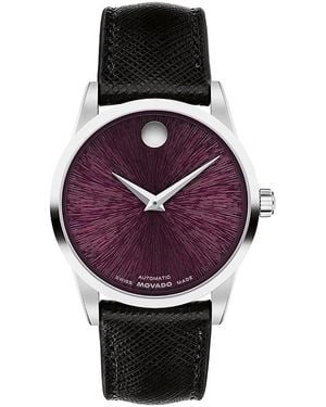 Movado Museum Classic Automatic Watch, 33Mm - Purple