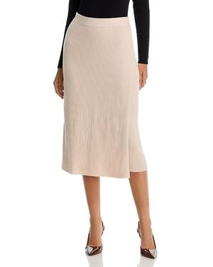 Sioni Faux Wrap Skirt - Natural