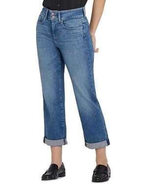NYDJ Bailey High Rise Cropped Straight Jeans - Blue