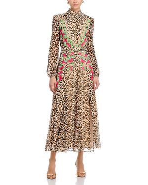 Saloni Jacqui-D Dress - Natural