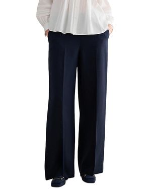 Hobbs Alessia Linen Wide Leg Pants - Blue