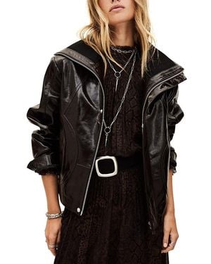 Ba&sh Bernie Leather Jacket - Black