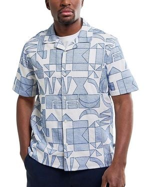 Wax London Didcot Short Sleeve Shirt - Blue