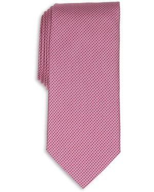 Thomas Pink Classic Textured Solid Tie - Pink