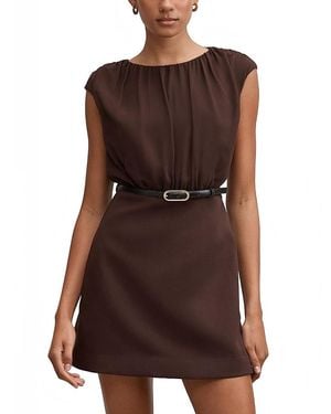 EVER NEW Quinn Gathered Bodice Mini Dress - Brown