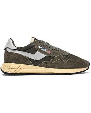 Autry Reelwind Suede & Leather Sneakers - Green