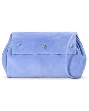 STAUD Cy Convertible Leather Bag - Blue