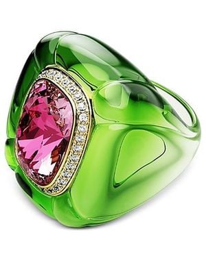 Swarovski Dulcis Crystal Statement Ring - Green