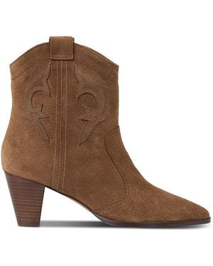 Ba&sh Casey Suede Ankle Boots - Brown