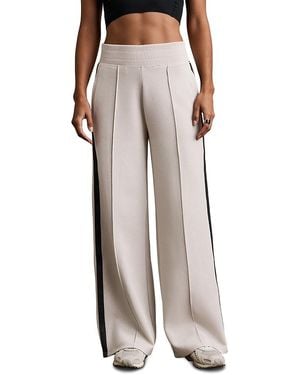 Rhone Dreamglow Track Stripe Wide Leg Pants - Natural