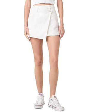 Blank NYC Asymmetrical Mini Skirt - White