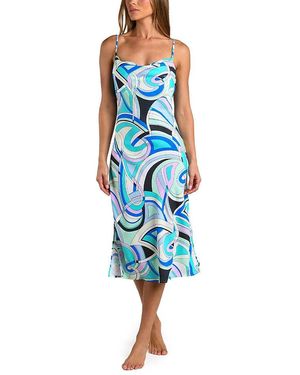 Sunshine 79 Studio Swirl Midi Dress Cover Up - Blue