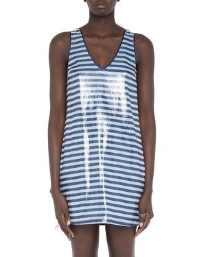 Zadig & Voltaire Rasha Sequined Dress - Blue