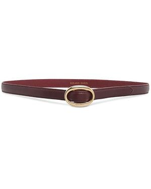 Gerard Darel Sofia Leather Belt - White