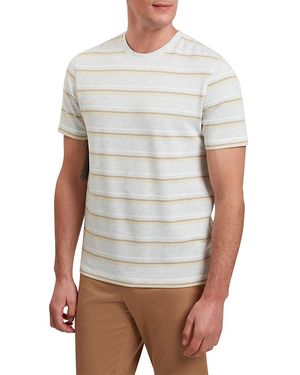 Ted Baker Gorano Textured Striped Tee - White