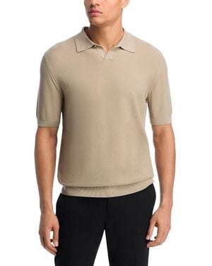 BOSS Camel Immago Short Sleeve Polo Sweater - Natural