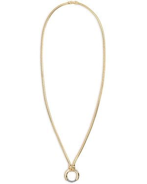 DEMARSON Kelsey Pave Ring Pendant Necklace, 28 - Metallic