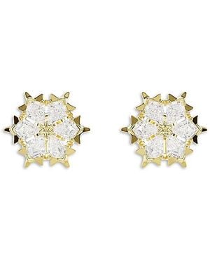 Swarovski Magic Stone Cluster Stud Earrings - Metallic