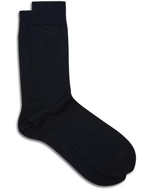 Reiss Milo Logo Embroidered Socks - Black