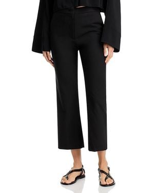 Co. High Rise Cropped Cigarette Pants - Black