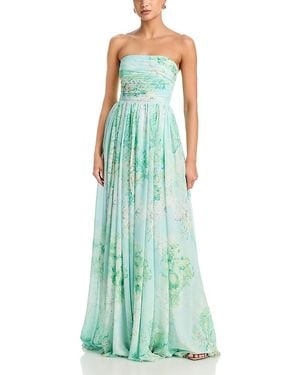 SAU LEE Camille Strapless Maxi Dress - Green