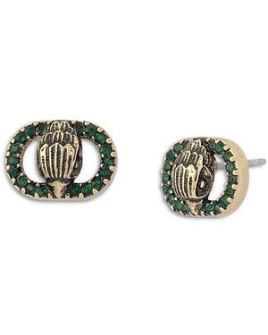 Kurt Geiger Signature Chelsea Eagle Small Stud Earrings - Green