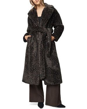 Splendid Lucia Faux Fur Coat - Black