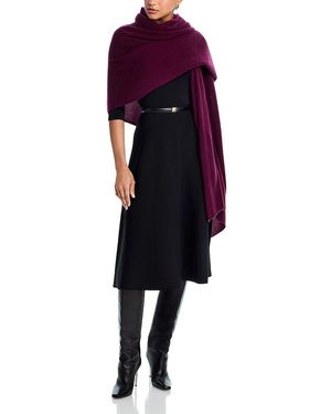 C by Bloomingdale's Cashmere Travel Wrap - Red
