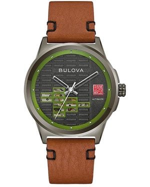 Bulova Frank Lloyd Wright Usonian Watch, 39Mm - Green