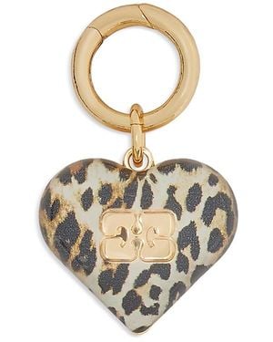 Ganni Bou Heart Charm - Metallic