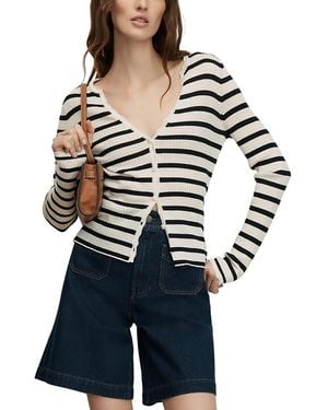 Veronica Beard Anwin Wool Cardigan - Blue