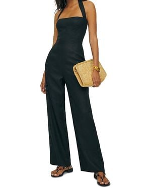 Reformation Malika Linen Jumpsuit - Blue
