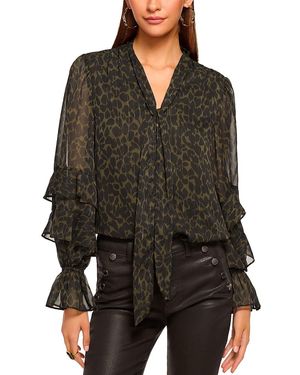 Ramy Brook Bonnie Scarf Neck - Black