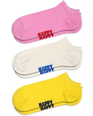 Happy Socks Solid Low Socks Set - Pink