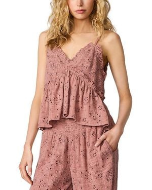 Steve Madden Bryna Eyelet Top - Red