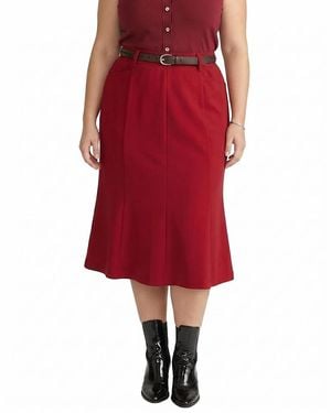 UNIVERSAL STANDARD Plus Carla Ponte Skirt - Red